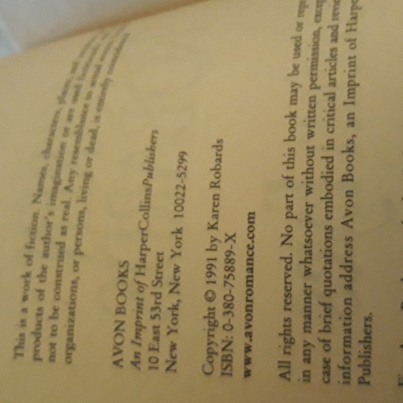 Vintage 1991 Karen Robards paperback book Green Eyes - Picture 4 of 4
